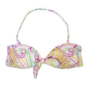 VICTORIA'S SECRET Paisley Bikini Top Size M